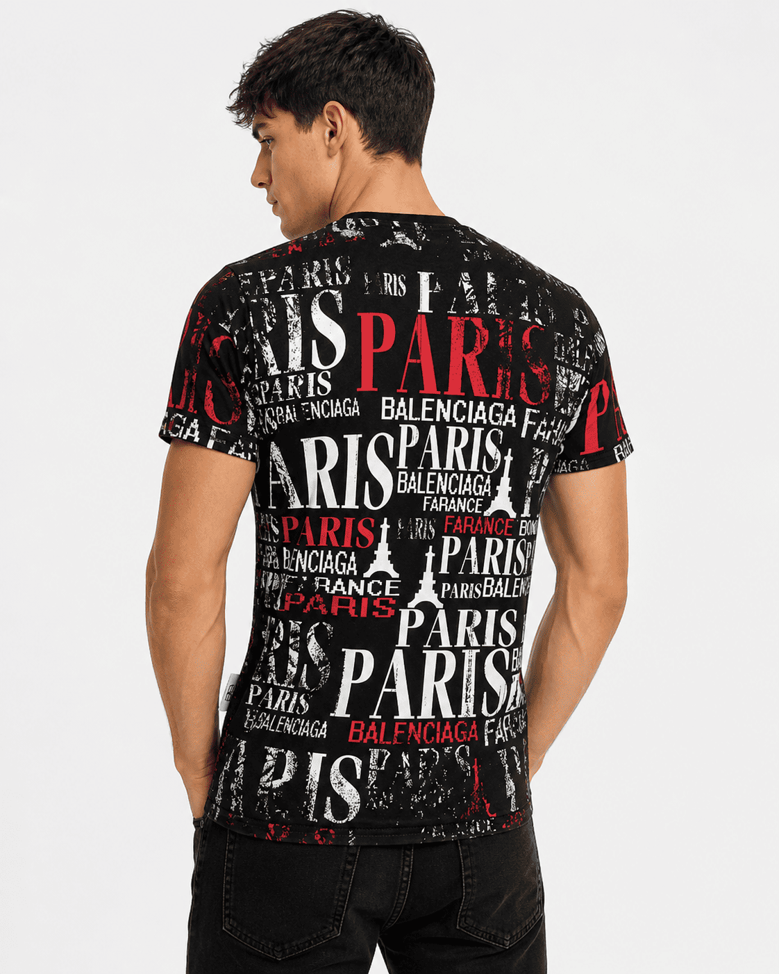 Men's Premium Paris All-Over Print T-Shirt