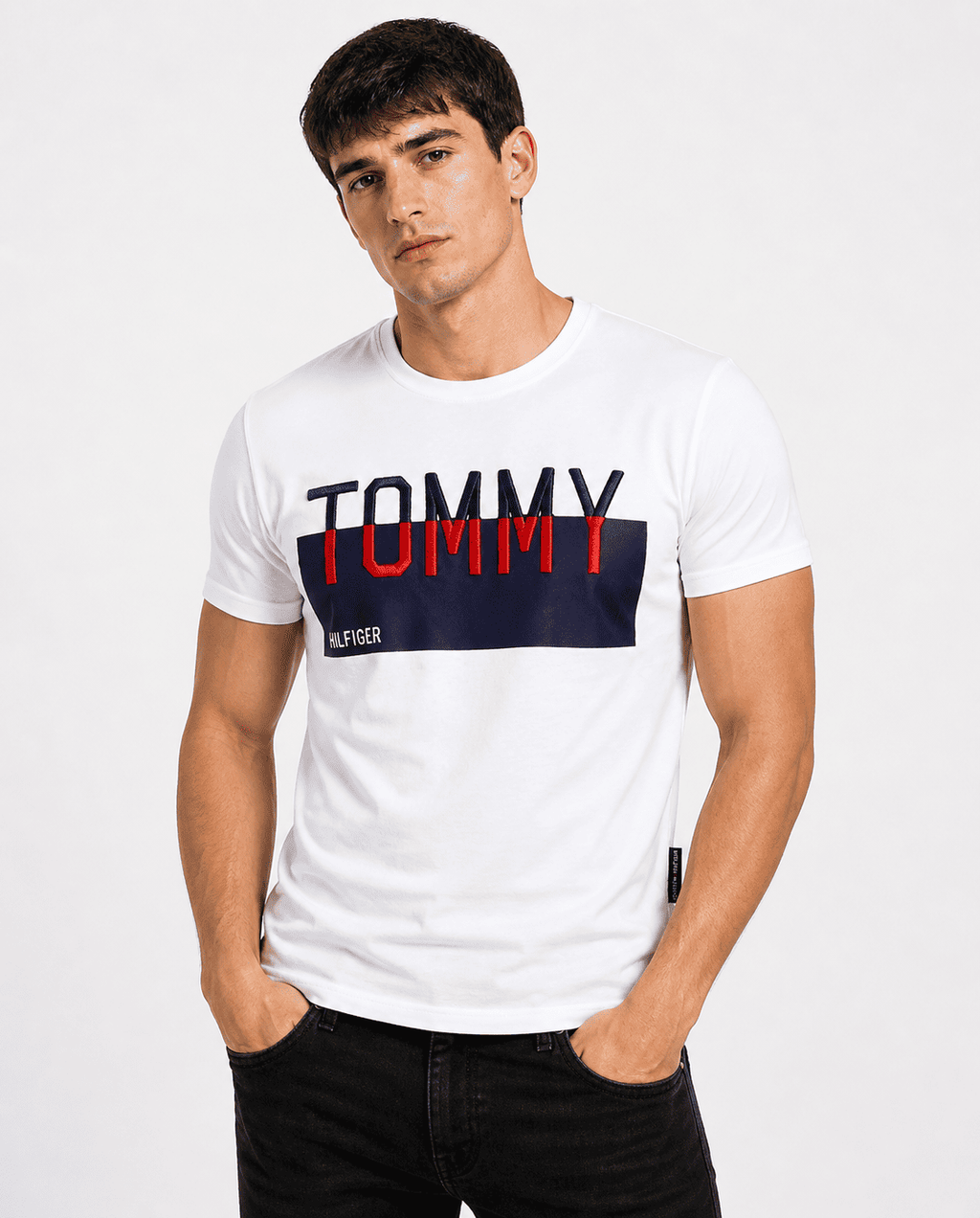 Tommy Men's Premium Embroidered Logo T-Shirt
