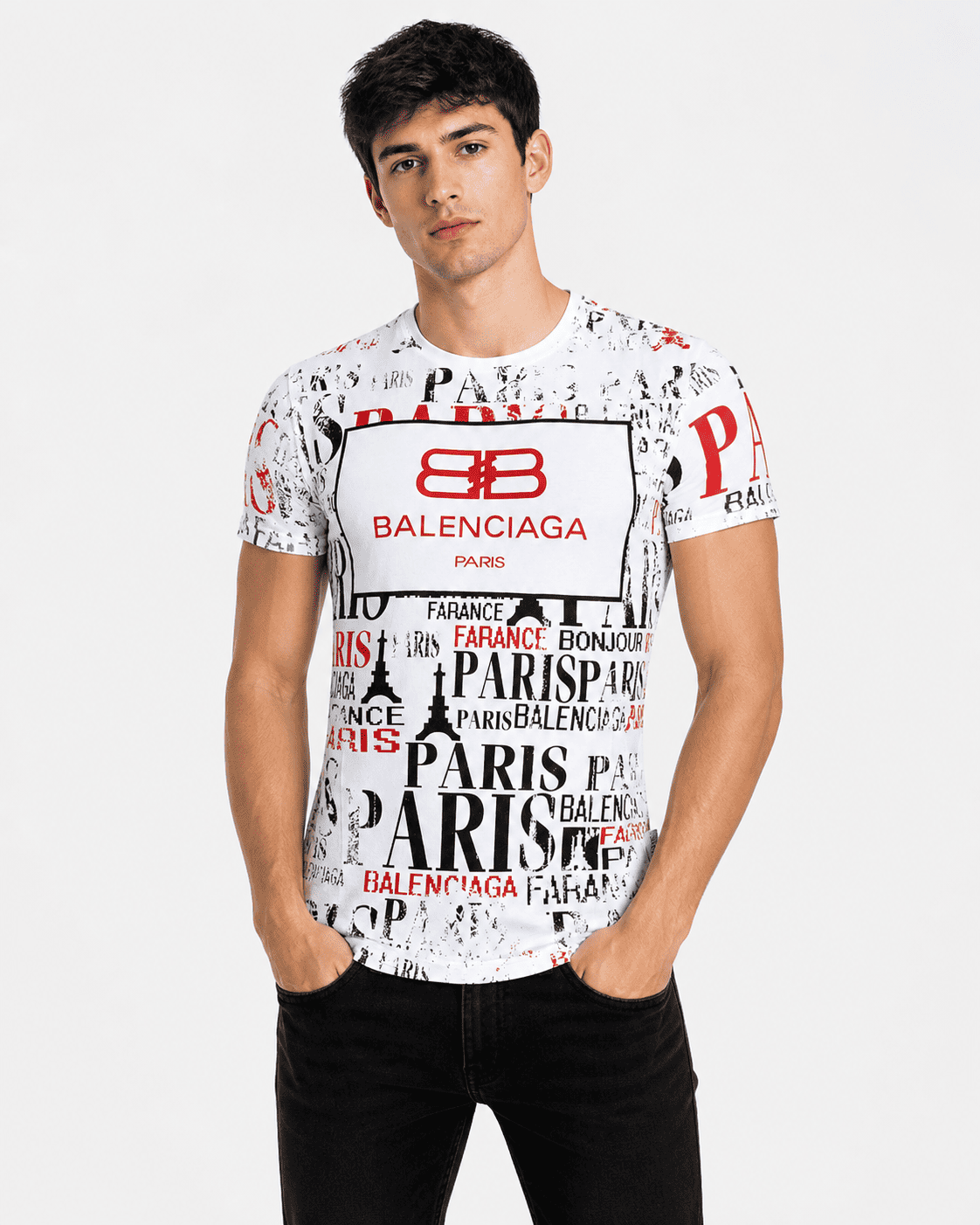 Men's Premium Paris All-Over Print T-Shirt