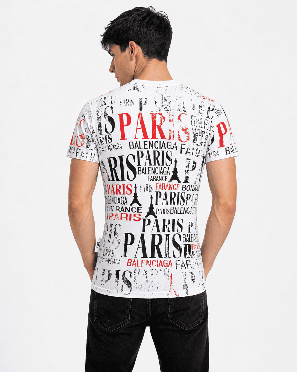 Men's Premium Paris All-Over Print T-Shirt