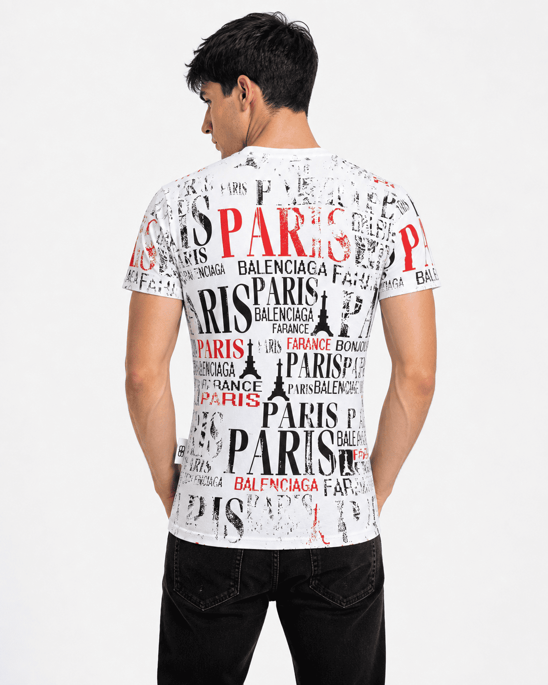 Men's Premium Paris All-Over Print T-Shirt