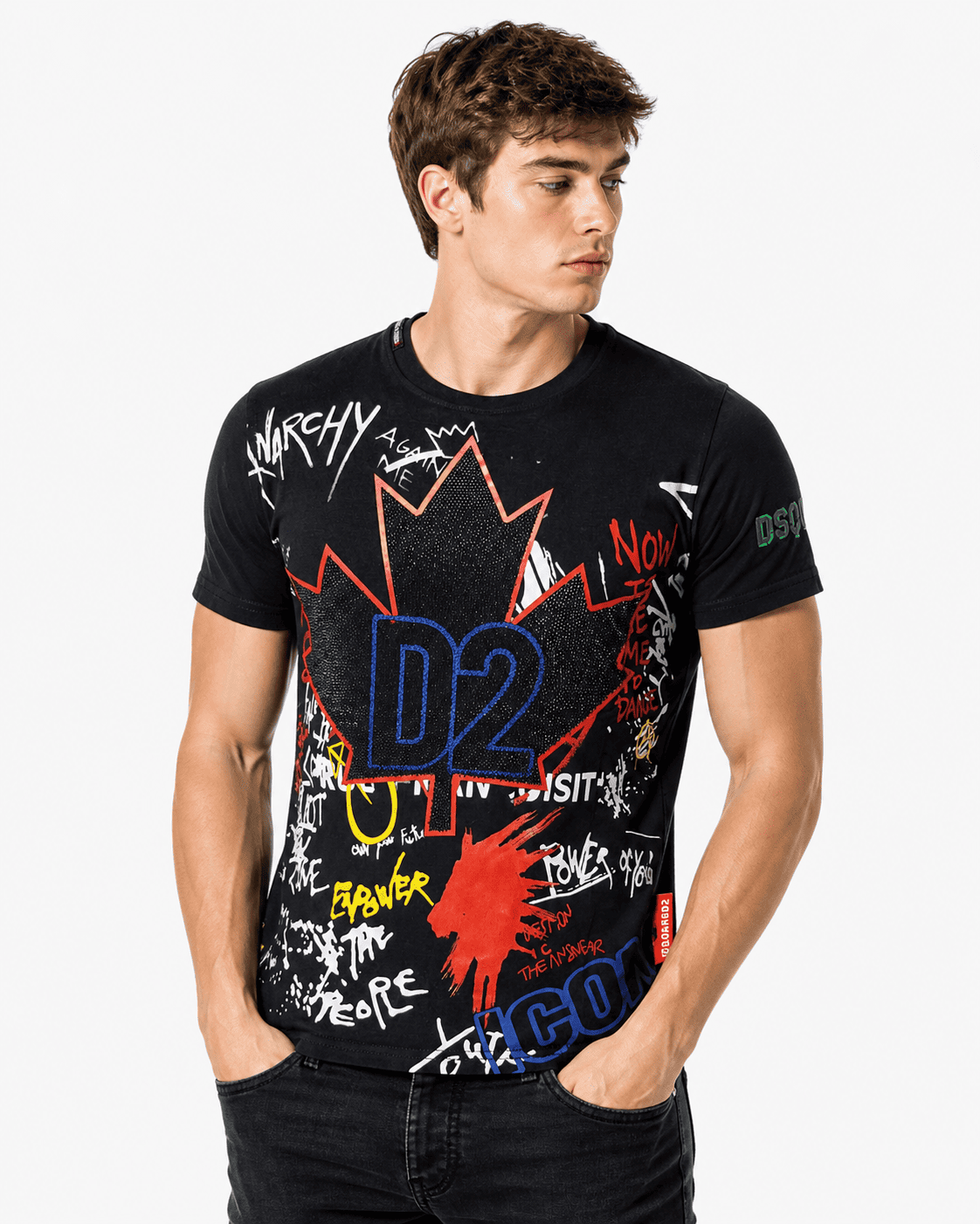 DSQ2 Men's Premium Graffiti T-Shirt