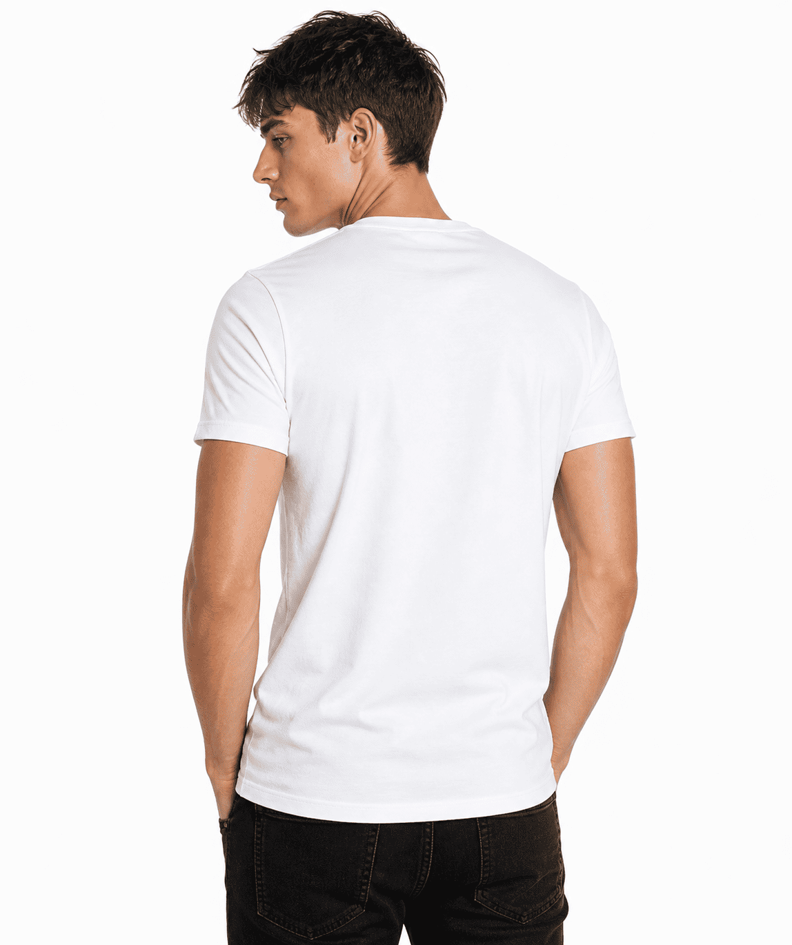 Men's Premium Embroidered Stone Logo T-Shirt