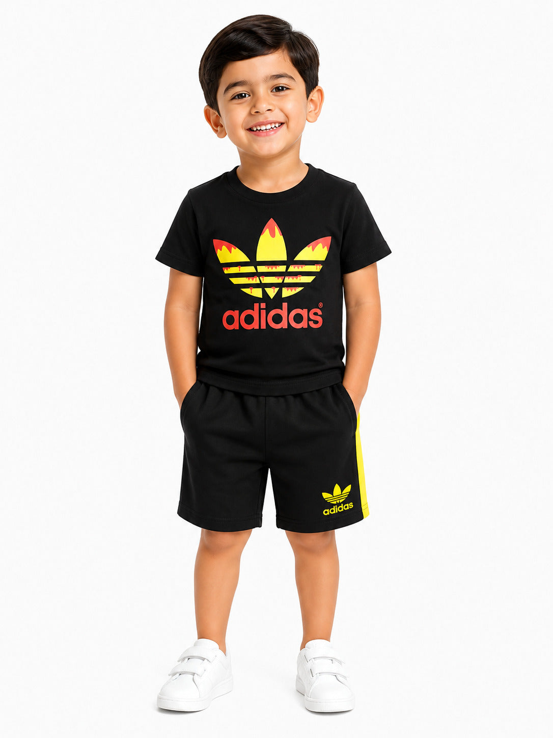 Kids Co-ord Set (Adidas T-Shirt & Shorts)