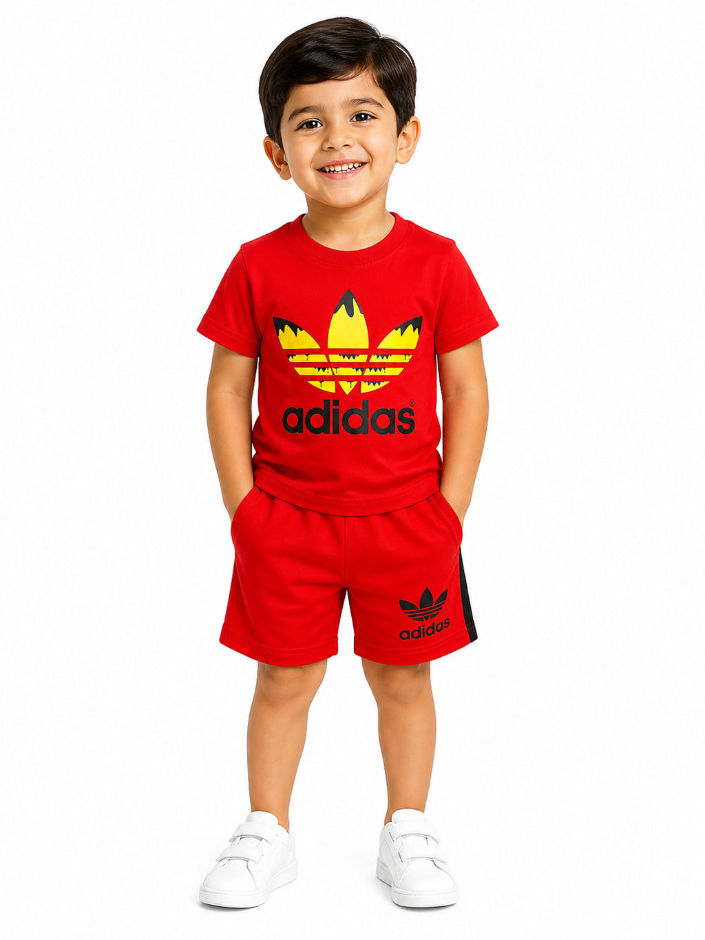 Kids Co-ord Set (Adidas T-Shirt & Shorts)