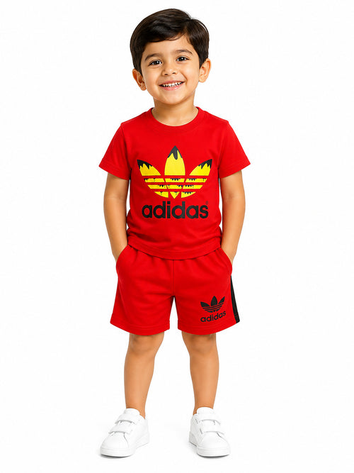 Kids Co-ord Set (Adidas T-Shirt & Shorts)