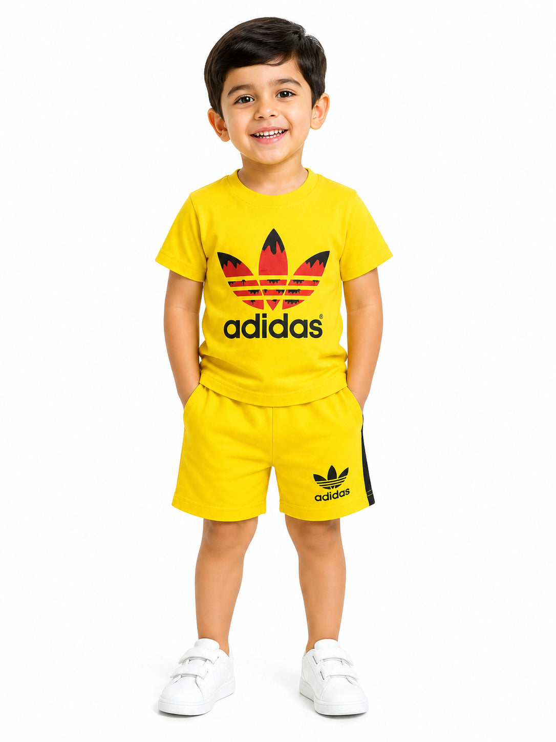 Kids Co-ord Set (Adidas T-Shirt & Shorts)