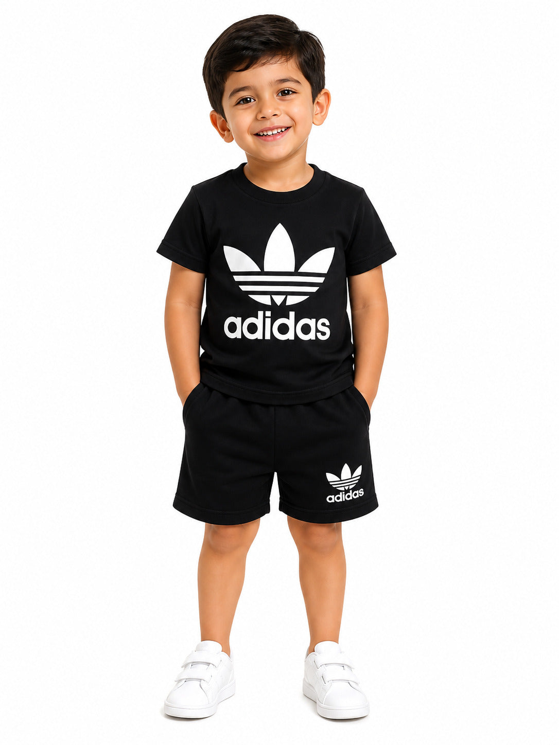 Kids Co-ord Set (Adidas T-Shirt & Shorts)