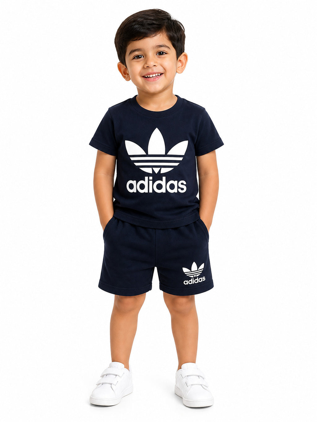 Kids Co-ord Set (Adidas T-Shirt & Shorts)
