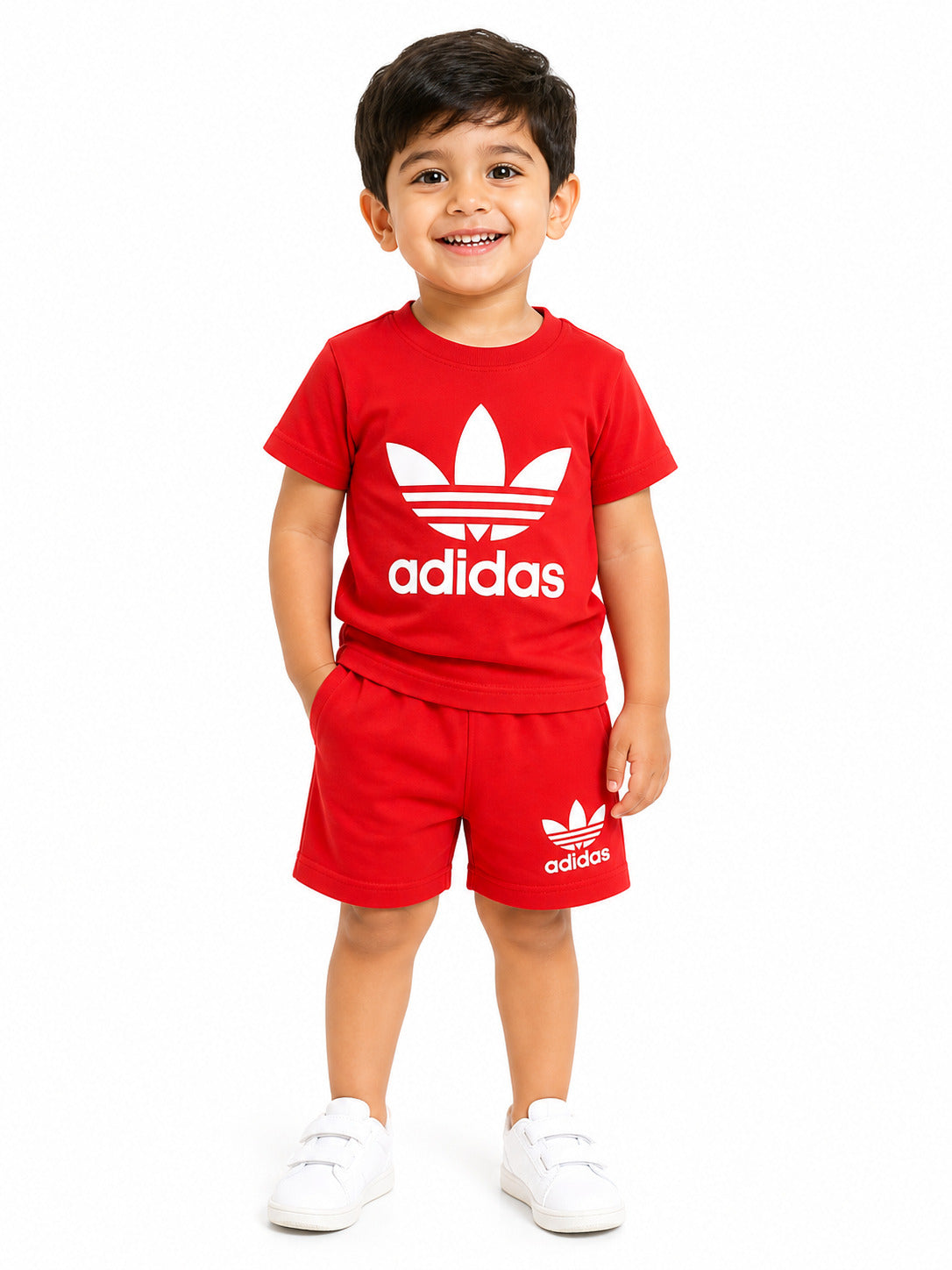Kids Co-ord Set (Adidas T-Shirt & Shorts)