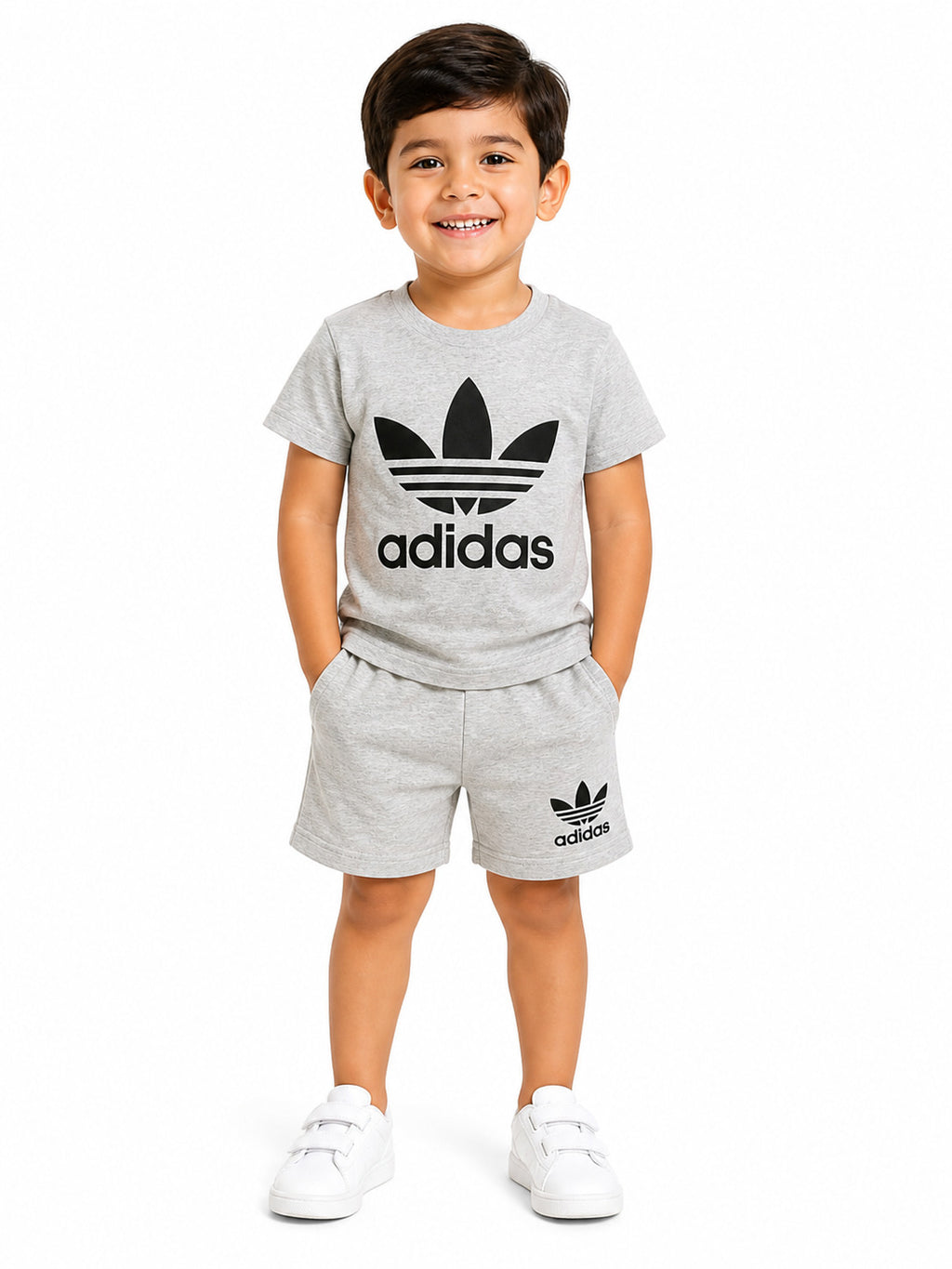 Kids Co-ord Set (Adidas T-Shirt & Shorts)