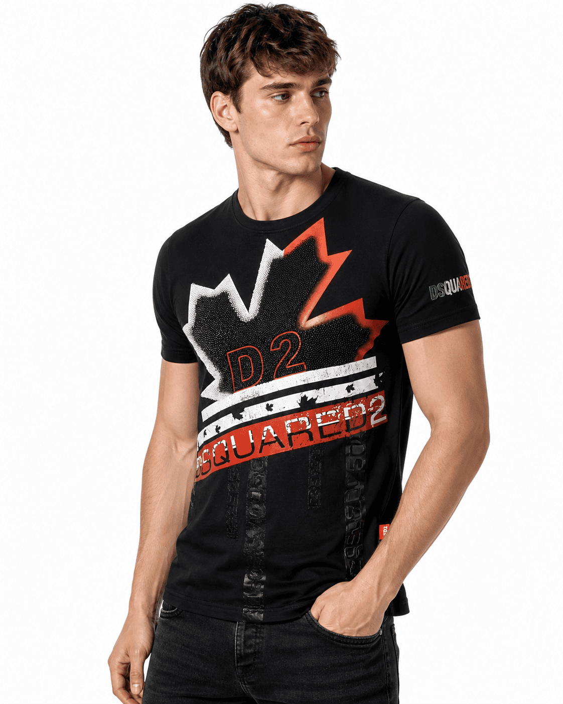DSQ2 Men's Maple Leaf Graphic T-Shirt