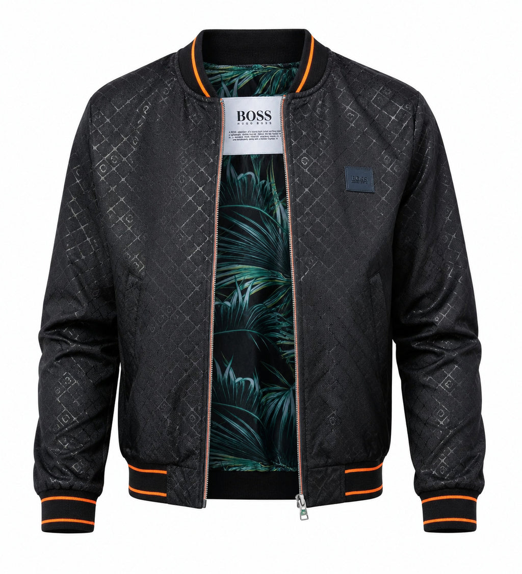 Men's Designer Bomber Jacket Printed Logo