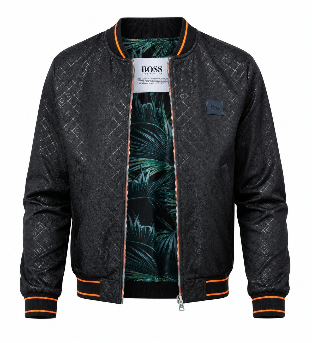 Men's Designer Bomber Jacket Printed Logo