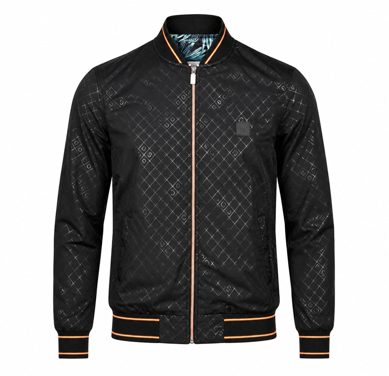 Men's Designer Bomber Jacket Printed Logo