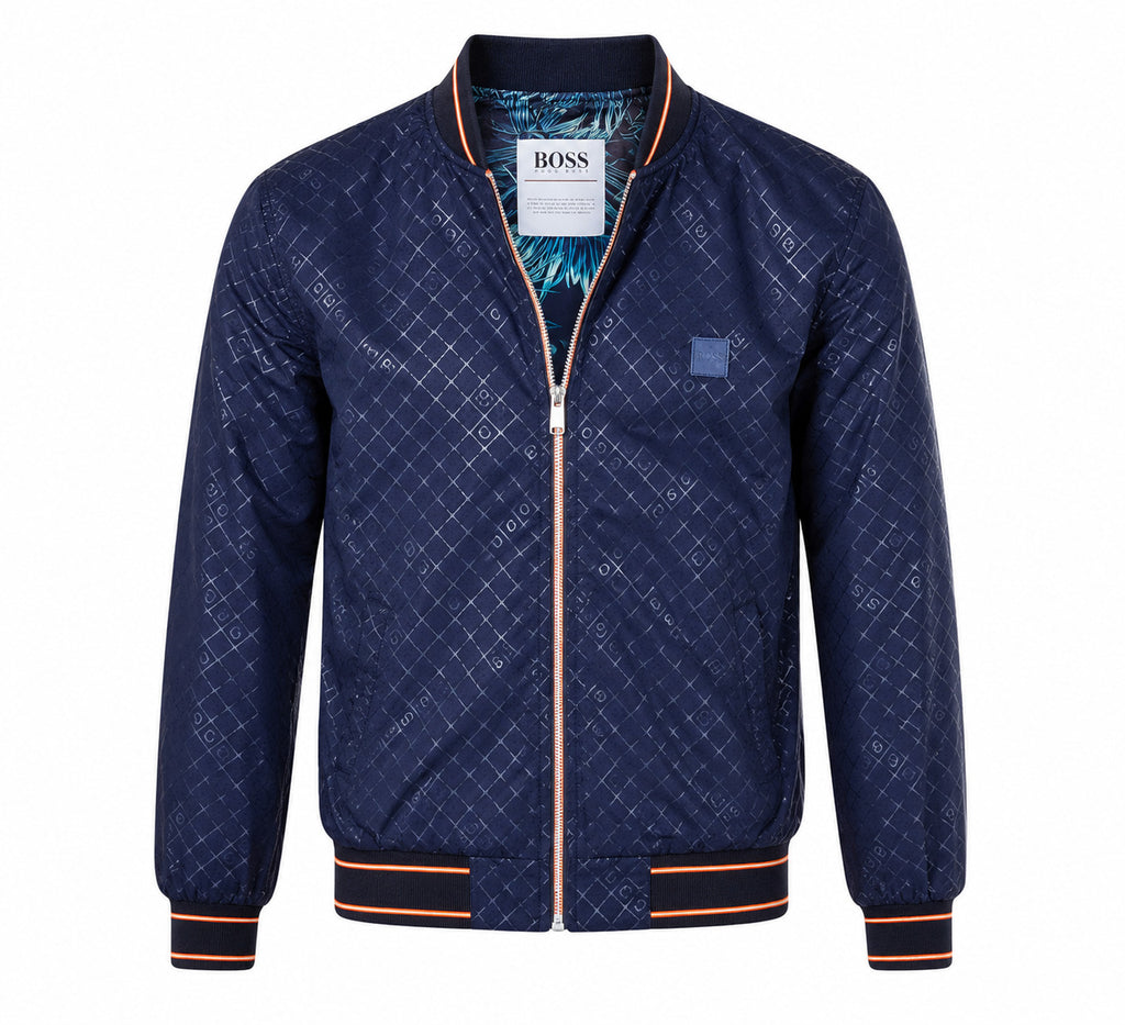 Men's Designer Bomber Jacket Printed Logo