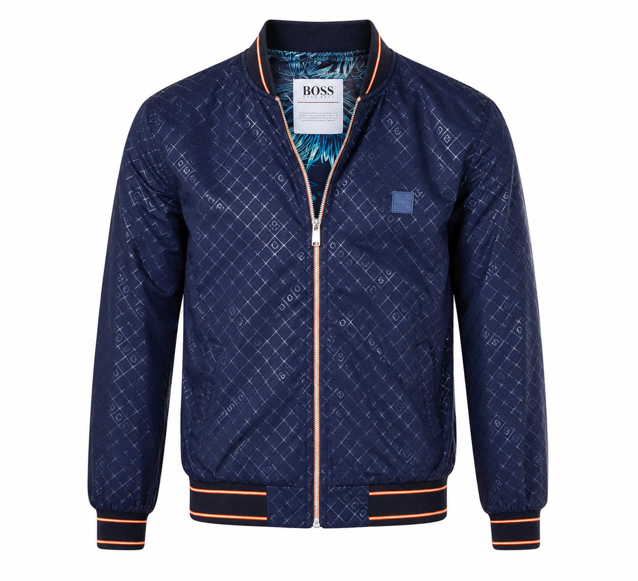 Men's Designer Bomber Jacket Printed Logo