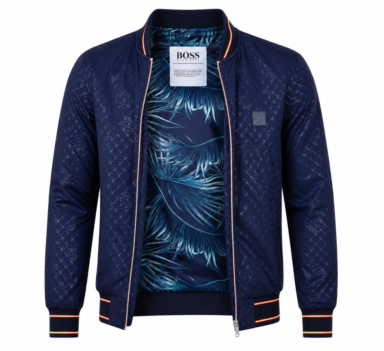 Men's Designer Bomber Jacket Printed Logo