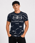 Men's Premium Embroidered Logo T-Shirt | All-Over Print