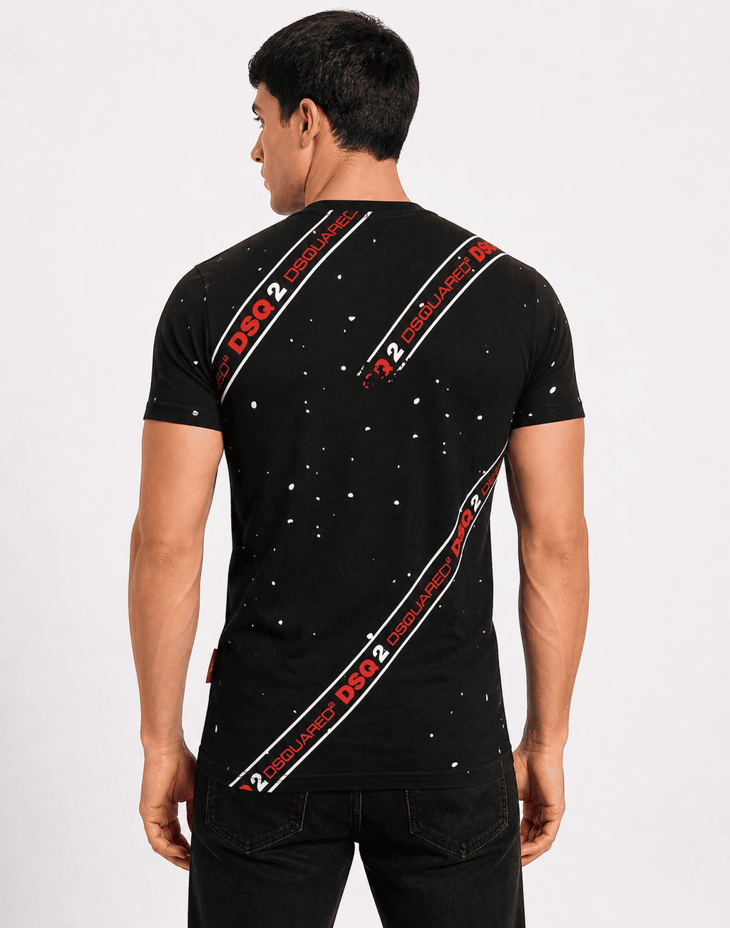 DSQ2 Men's Premium Embroidered Logo T-Shirt